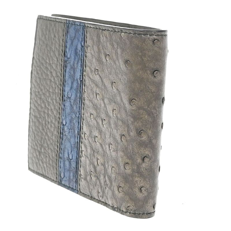 Bottega Veneta Billfold Wallet Gray Blue 60kb004