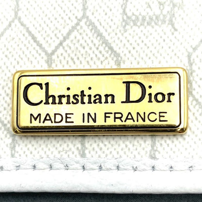 Dior Christian Dior Crossbody Honeycomb Shoulder Bag White Pvc/leather Women