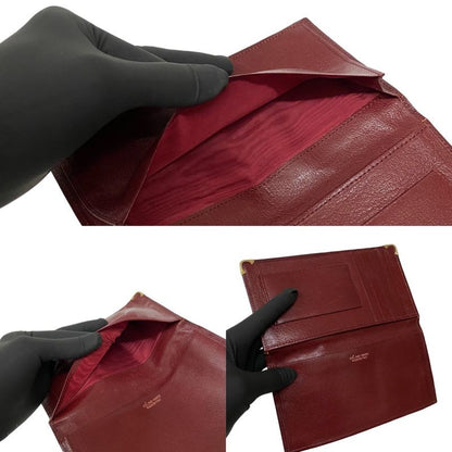 Celine Vintage Carriage Logo Leather Bifold Long Wallet