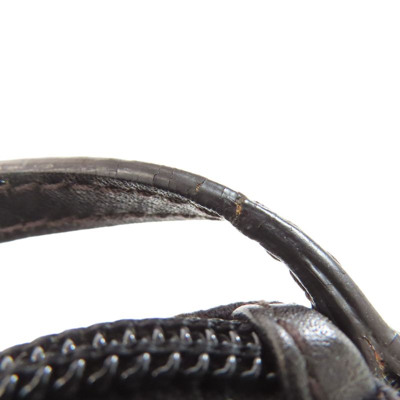 Gucci 07198 GG Pattern Accessory Pouch Handbag Canvas Women