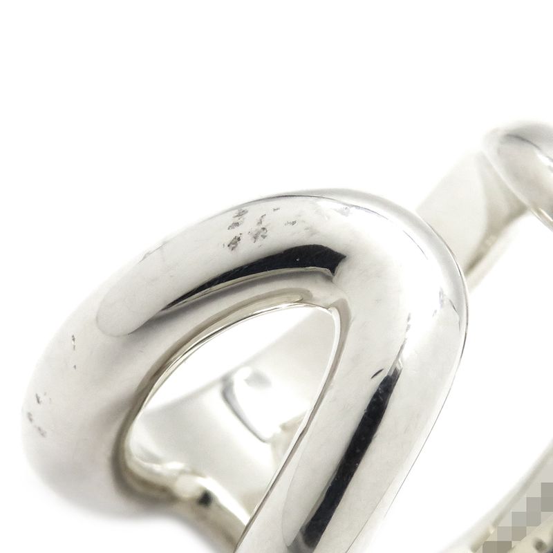 Hermes Ring Ozmoz GM Silver 925 Silver #55(jp15) Accessories Ag925 H Motif #15