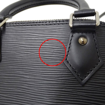 Louis Vuitton Bag Epi Women's Branded Handbag Shoulder Bag 2way Alma BB Noir