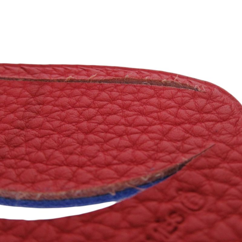 Hermes Petite Ache Ice Cream Leather Blue Red Key Holder 0070 Hermes