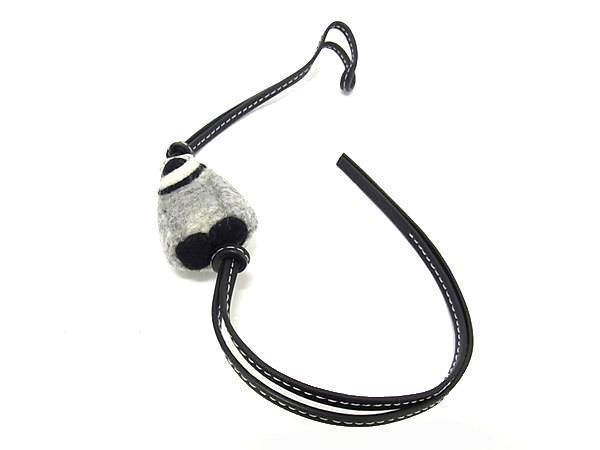 Rare Loewe Felt X Leather Penguin Key Holder Charm Women's