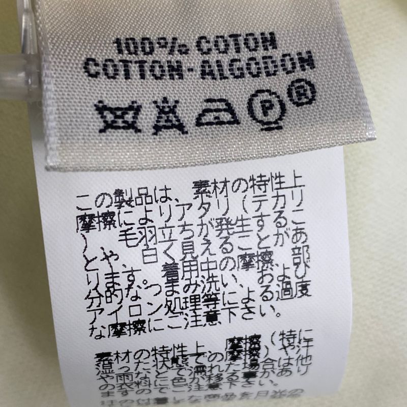 Current Hermes T-shirt Short Sleeves Knit Logo Cream Size 40