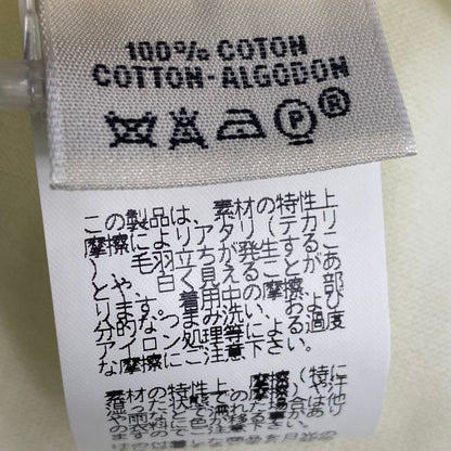 Current Hermes T-shirt Short Sleeves Knit Logo Cream Size 40