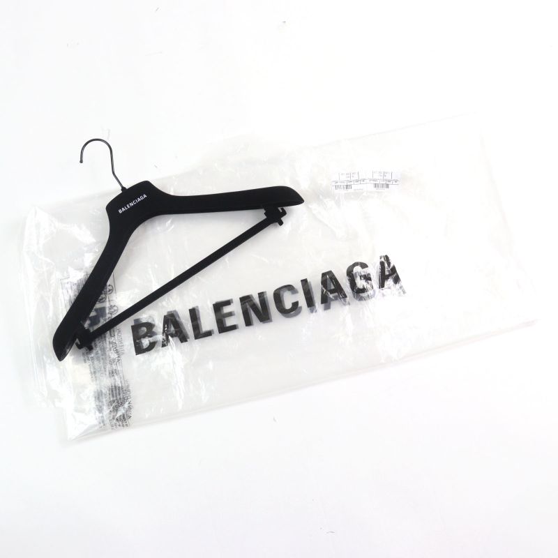 Balenciaga 23SS 699223 Bleached Plaid Hooded Shirt 100% Cotton Vintage Finish