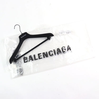 Balenciaga 23SS 699223 Bleached Plaid Hooded Shirt 100% Cotton Vintage Finish