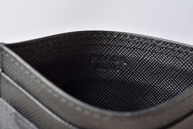 Prada Card Case Business Card Holder Men's 2m1149 Camouflage Black