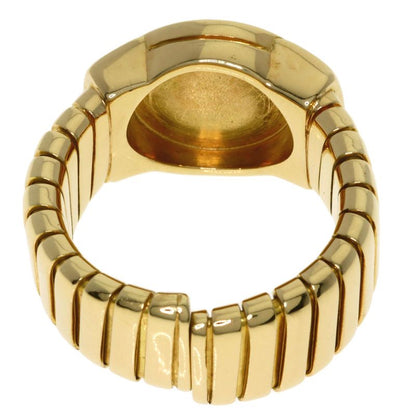 Bvlgari Bulgari Tubogas Onyx Ring And Ring 18K Yellow Gold Ladies