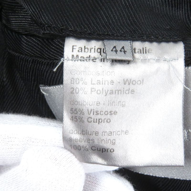 DIOR Homme DIOR Homme 9h313180035 Wool Wrapped Coat Chester Coat Black 44 Made