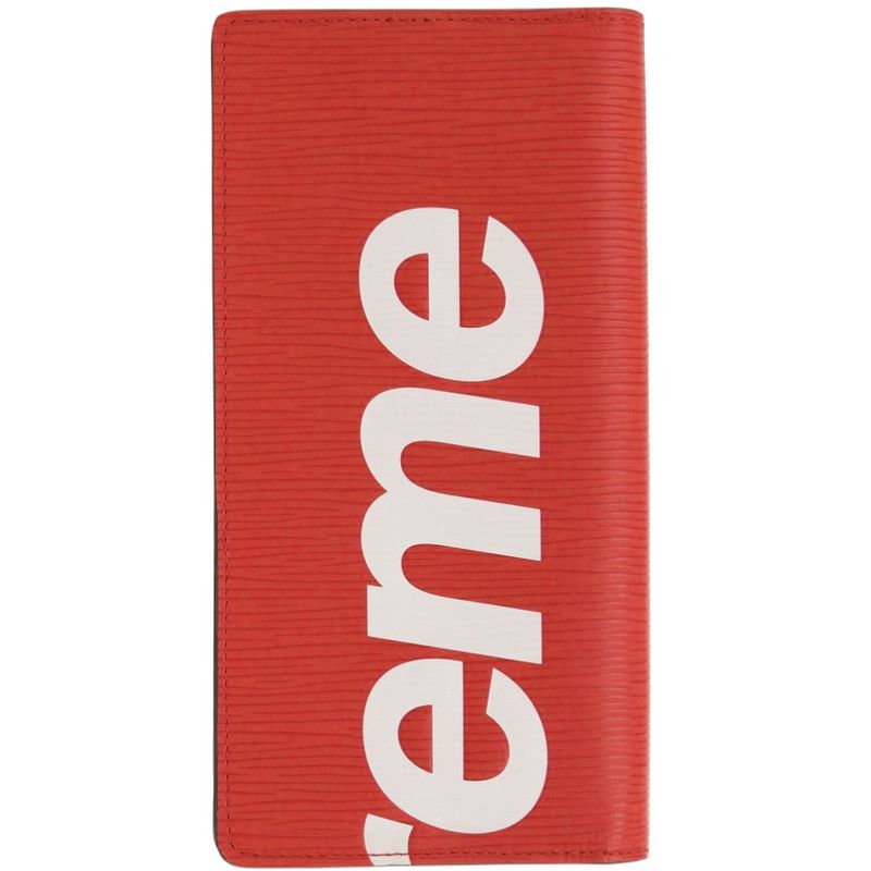 Louis Vuitton Supreme Collaboration Portefeuille Brazza Epi M67719 Epi Leather