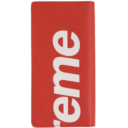 Louis Vuitton Supreme Collaboration Portefeuille Brazza Epi M67719 Epi Leather