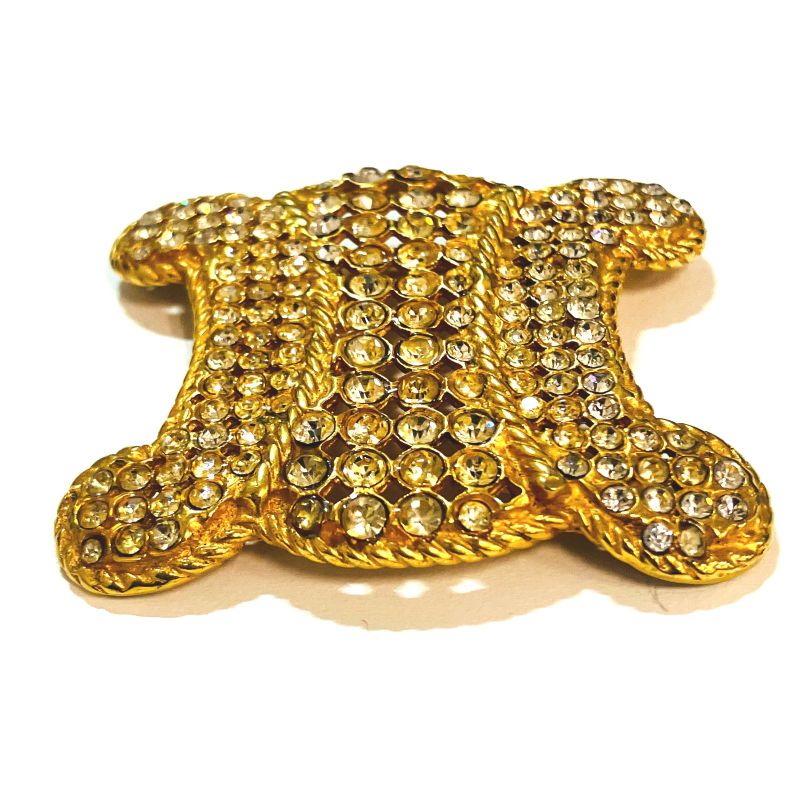Celine Triomphe Rhinestone Brooch: X2005