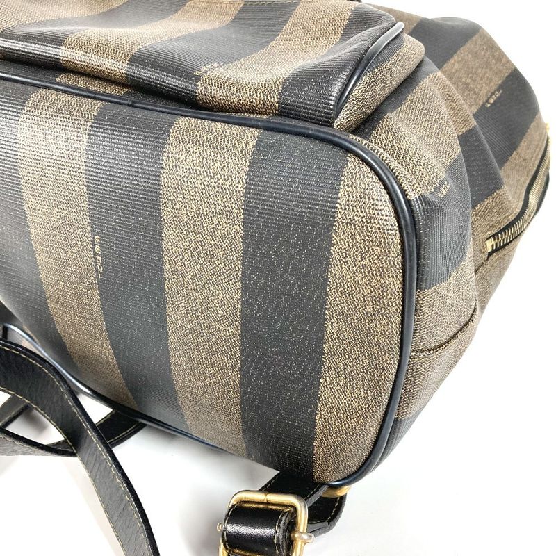Fendi Backpack Sac Pecan Pvc/leather Khaki