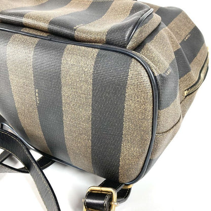 Fendi Backpack Sac Pecan Pvc/leather Khaki