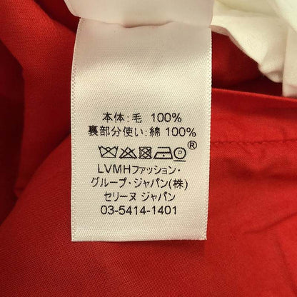 Celine - Phoebe Merino Wool Wide Pants - 40 - Red - Women's