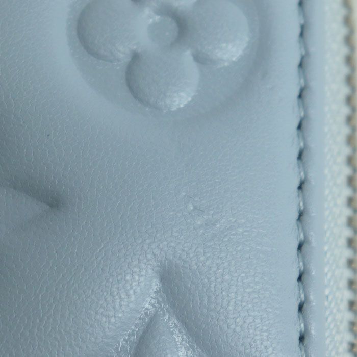 Louis Vuitton Zippy Wallet Long Wallet Round Zipper Monogram Embossed Washed