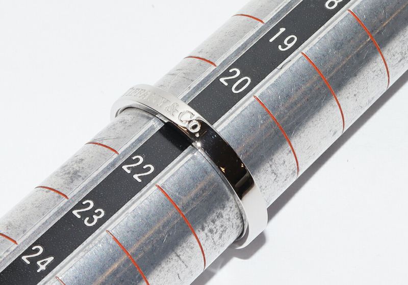 Tiffany & Co Ring Pt950 Flat Band Ring Width 3mm (012in)