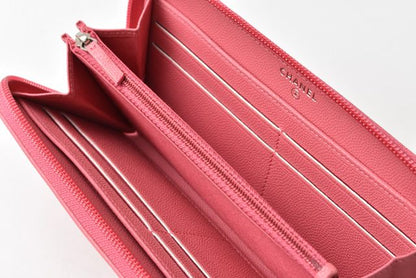 Chanel Wallet Chanel Long Wallet Round Zipper Rose CC Mark Coco Button