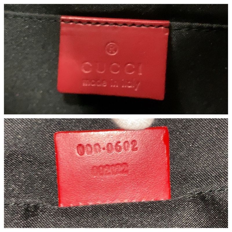 Gucci Red Silver Hardware GG Canvas 000 0602 Shoulder Bag Shoulder Women 504651