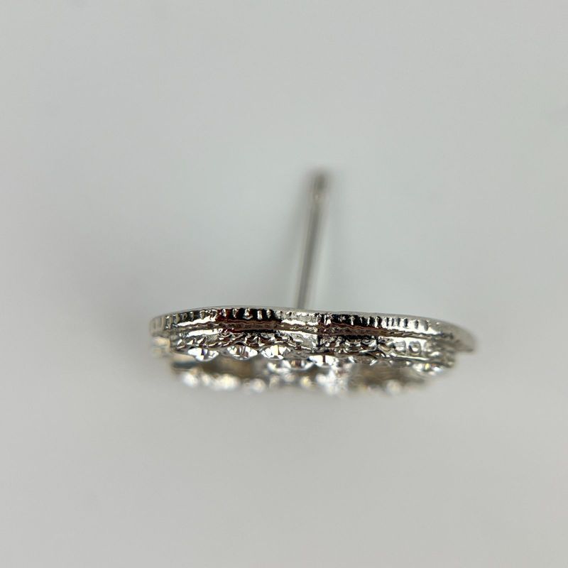 Chanel Coco Mark Accessories Earrings Silver A12V Vintage Ladies