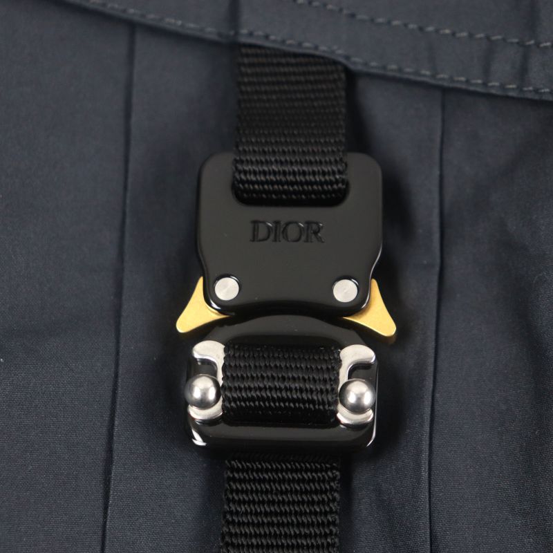  DIOR Homme 293c286a5573 Logo Part Zip Up Tailored Jacket Navy 44 Made In