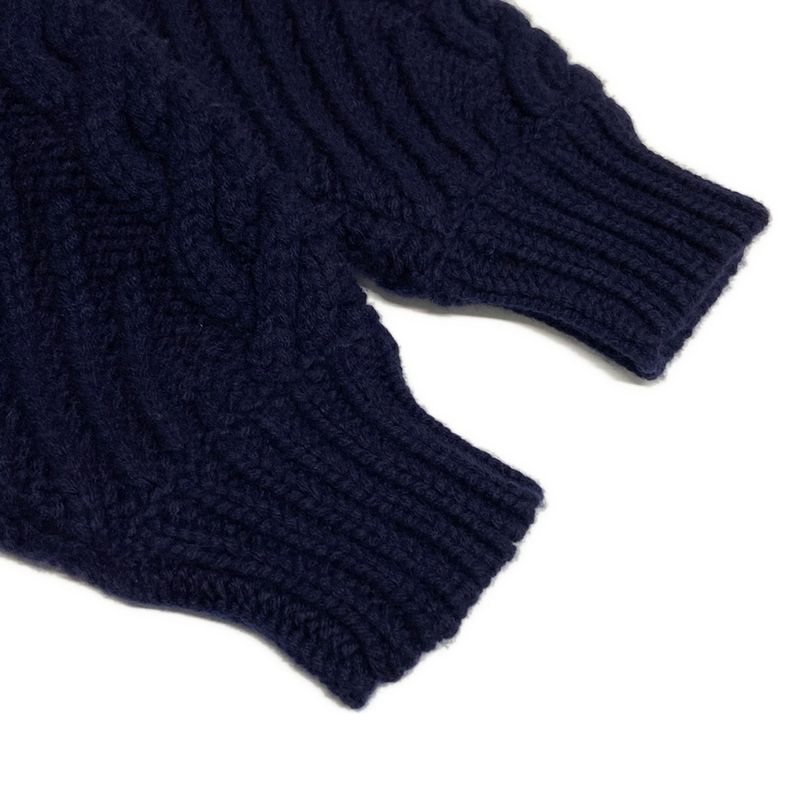 Chanel Long Sleeved Sweater Size 34 S Women - P59162 Dark Navy Cashmere Blend /