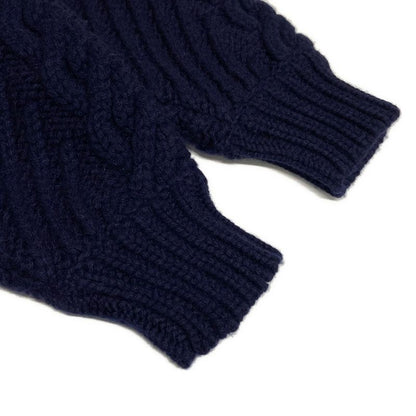 Chanel Long Sleeved Sweater Size 34 S Women - P59162 Dark Navy Cashmere Blend /