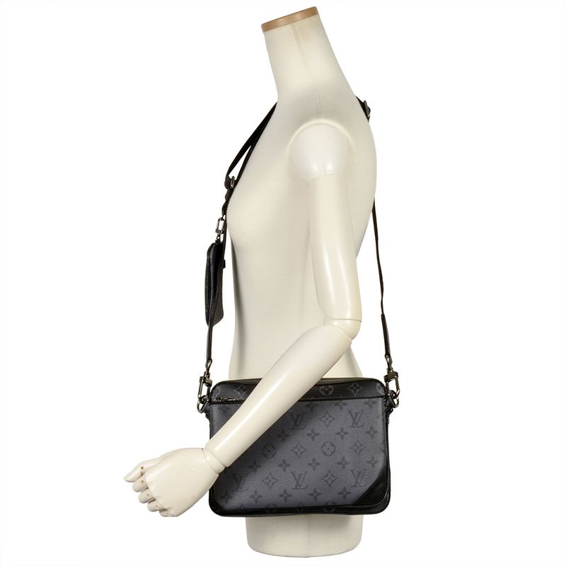 Louis Vuitton Trio Messenger Shoulder Bag M69443 Monogram Eclipse With Built-in