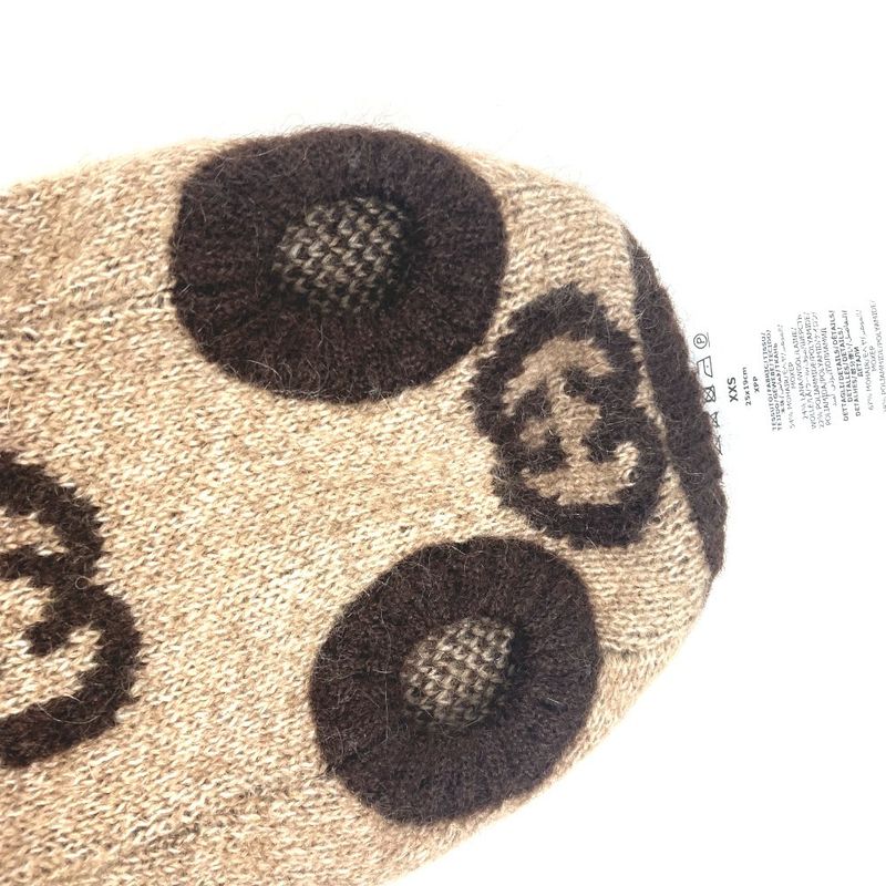 Gucci Tops Other Interlocking G Wool Blend Pet Sweater 698200 Wool Beige
