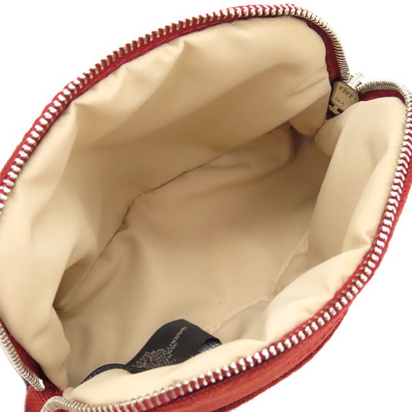Hermes Pouch Bolide Pouch Mini Cotton Rouge Silver Hardware Red
