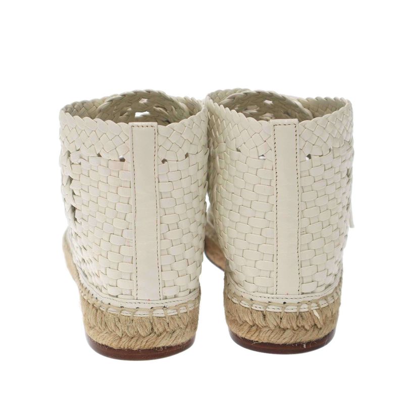 Celine 2017 Resort Espadrille Lace Up Shoes White 37