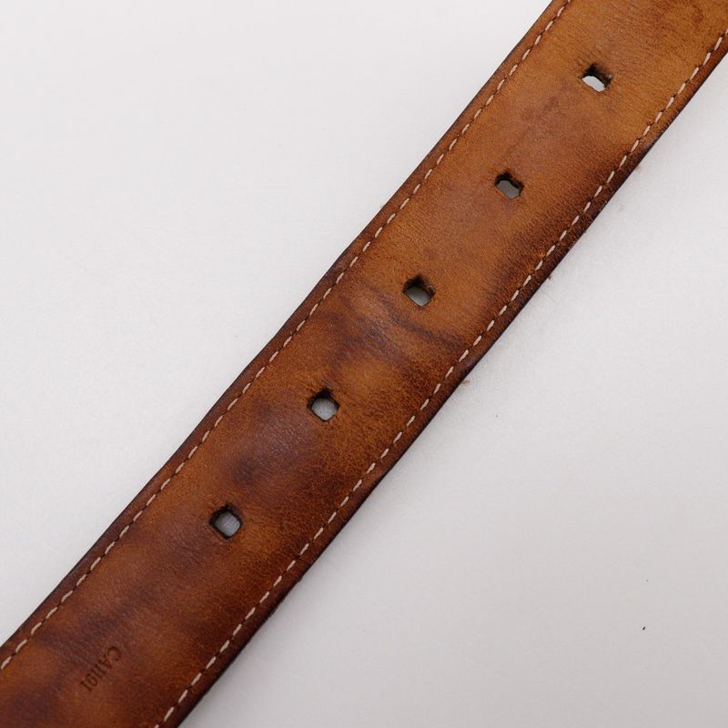 Louis Vuitton Santure Ellipse M6995 Damier Canvas Brown Ca1101 Men's Belt