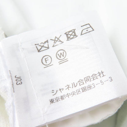 CHANEL P64118v60184 100% Cotton Coco Button Denim Pants Indigo 38 Made In Italy