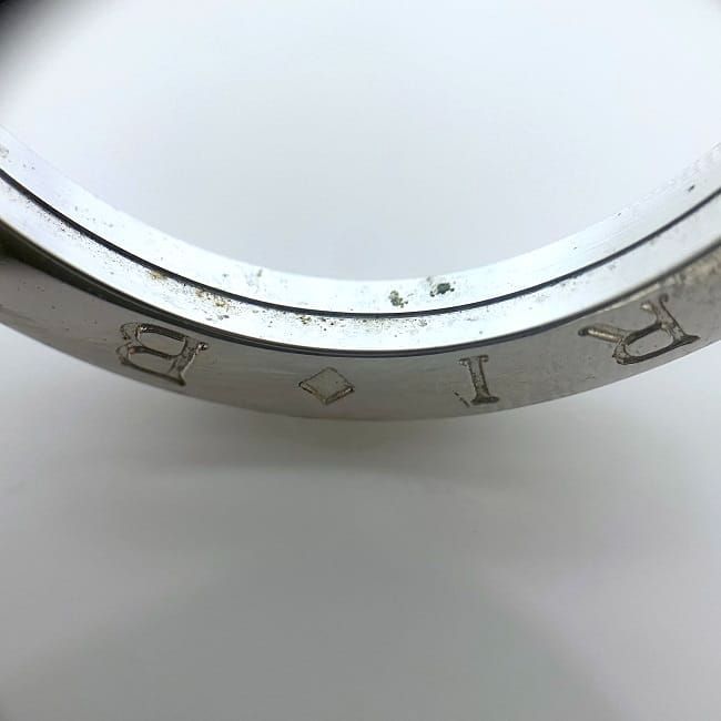 Bulgari Key Ring Silver Logomania Polished Ag 925