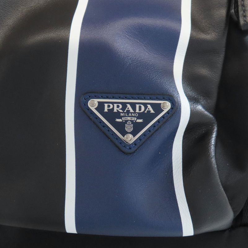 Prada Logo Hardware Backpack Daypack Calf Women