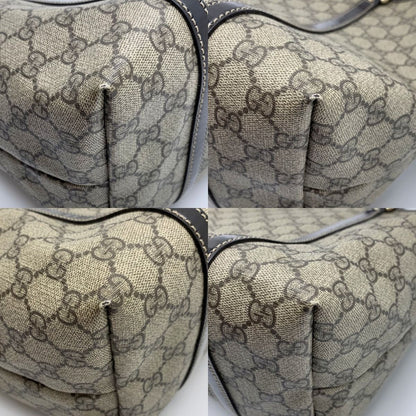 Gucci GG Supreme 197953 Beige X Brown Tote Bag
