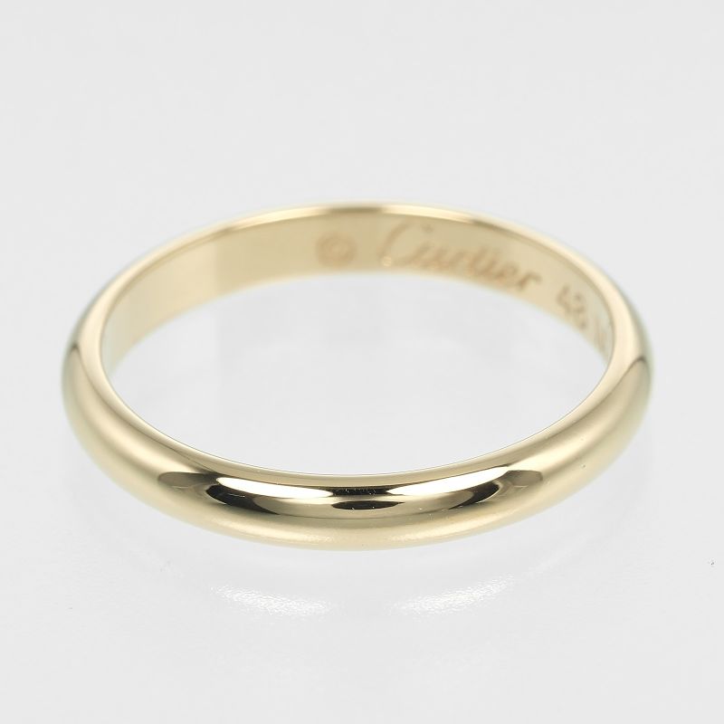 Cartier 1895 Wedding 2.5mm (0.10in) Model 18K Yellow Gold #8 Ladies 2g Ring