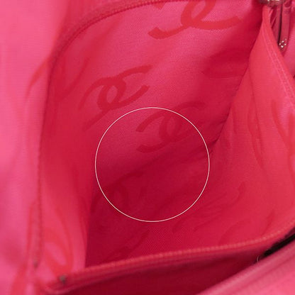 Chanel Tote Bag Cambon Line Medium Leather Enamel Black Silver Hardware Black