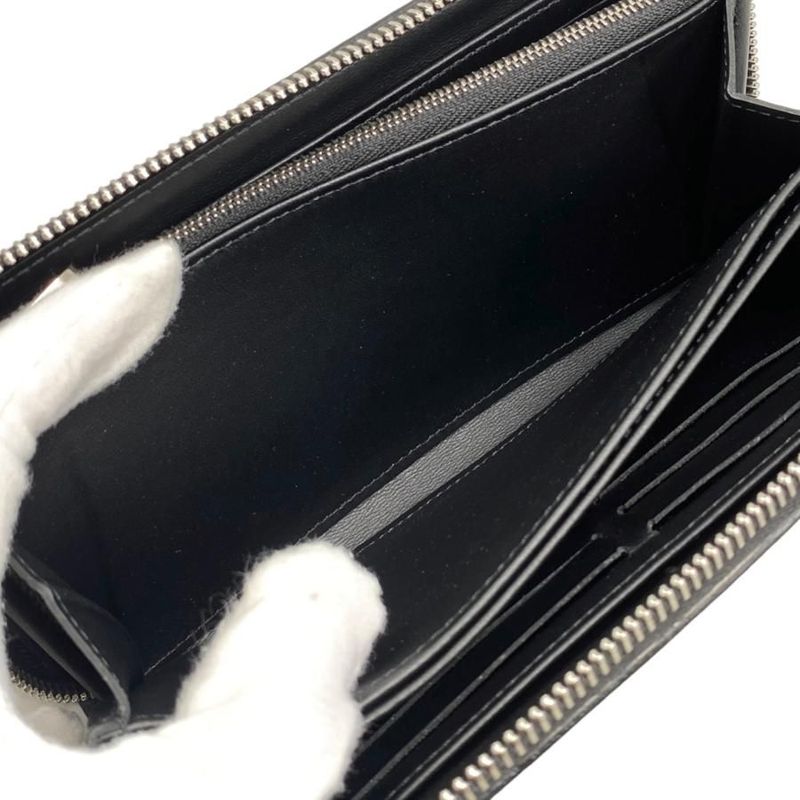 Louis Vuitton Long Wallet Zippy Wallet M61867 Monogram Mahina Noir Black Louis