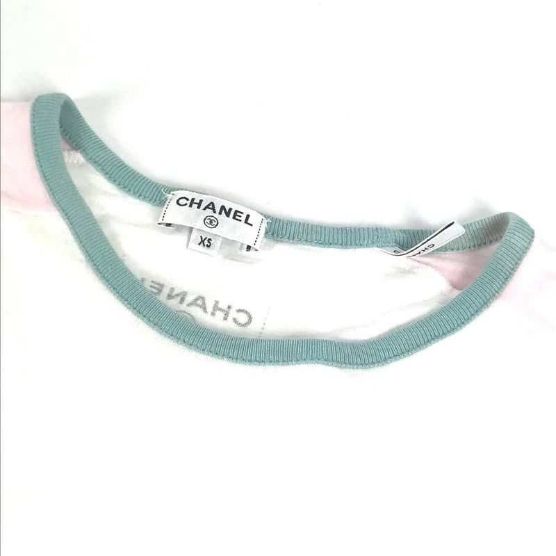 Chanel Short Sleeve T-shirt COCO CUBA Coco Cuba P55821 Cotton Pink