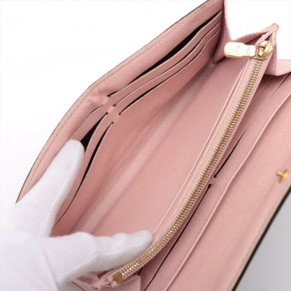 Louis Vuitton Monogram Portefeuille-sarah Long Wallet M62235 Brown × Rose