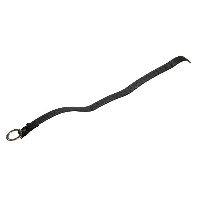 Bulgari Bulgari Black Silver Leather Men's Bvlgari