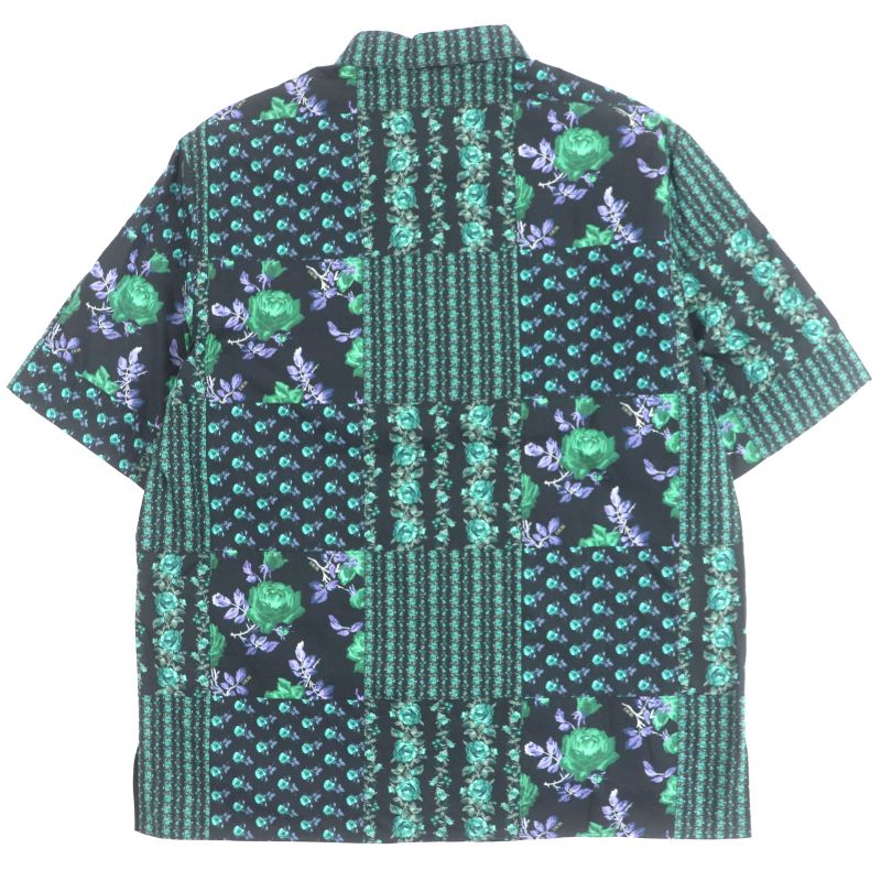  DIOR Homme 293c517a5679 100% Cotton Floral Print Flap Short Sleeve Short