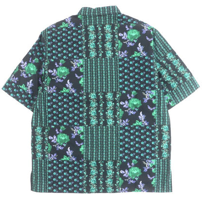  DIOR Homme 293c517a5679 100% Cotton Floral Print Flap Short Sleeve Short