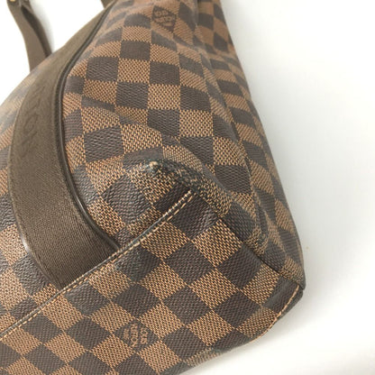 Louis Vuitton Damier Tote Bag Hippopotamus Boule Zipper Damage