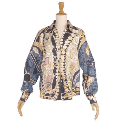 Hermes Shirt Open Collar Margiela Period Blouse Long