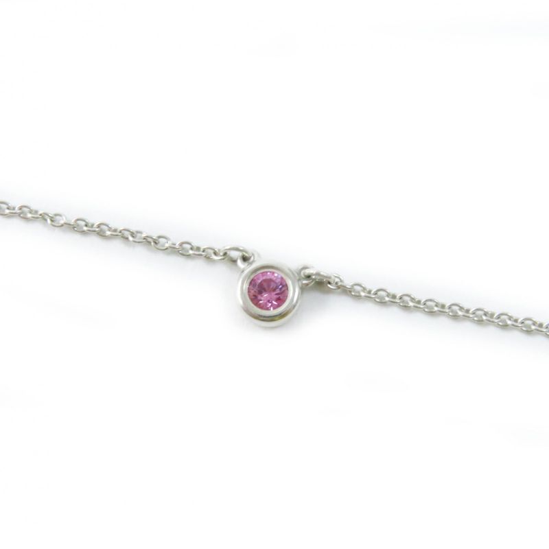 Tiffany & Co Color Visa Yard Ag925 Pink Sapphire Necklace Pink