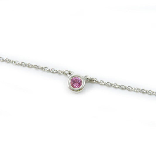 Tiffany & Co Color Visa Yard Ag925 Pink Sapphire Necklace Pink
